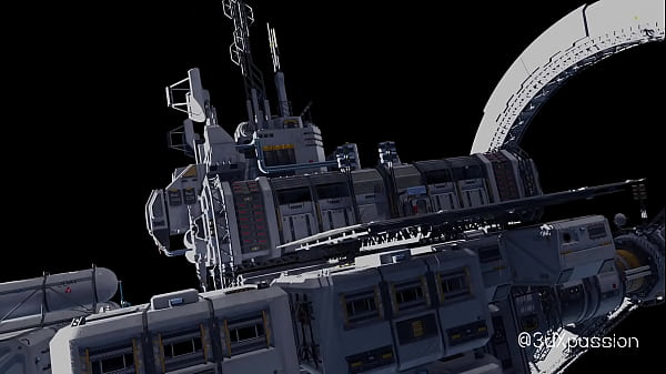The best sex in space. Hot japanese babe gets fucked hard on orbital space station