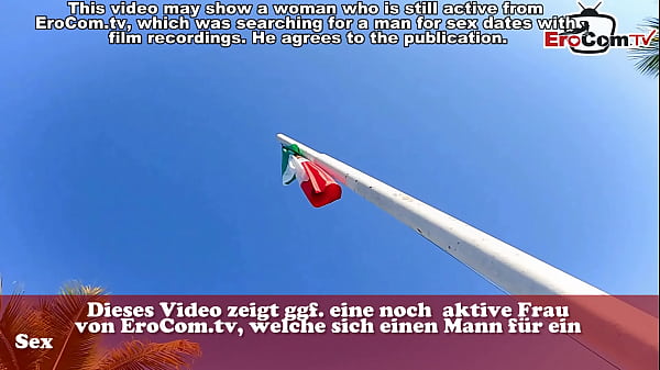 FIRST FLIRT THEN FUCK - Real EroCom date on vacation with German slut POV