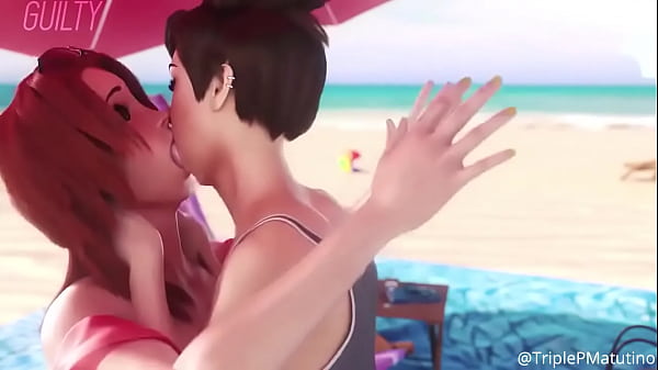 Animated 3D Lesbian Yuri Kissing Hentai Compilation