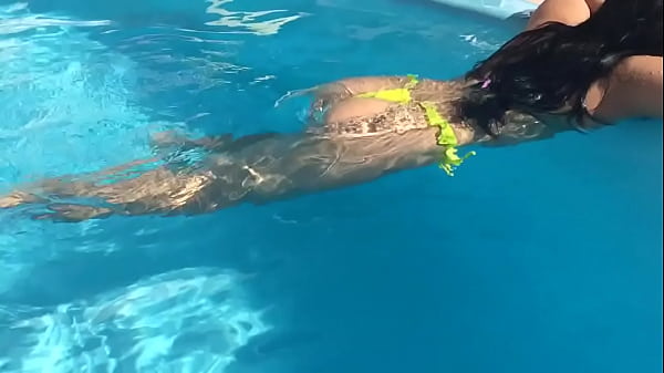 hot wife in the pool