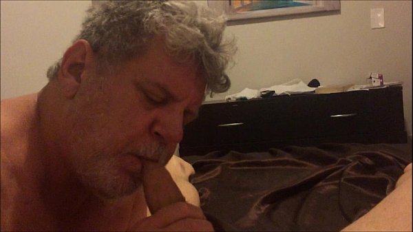Daddybear blowjob silverdaddies uncut smaller