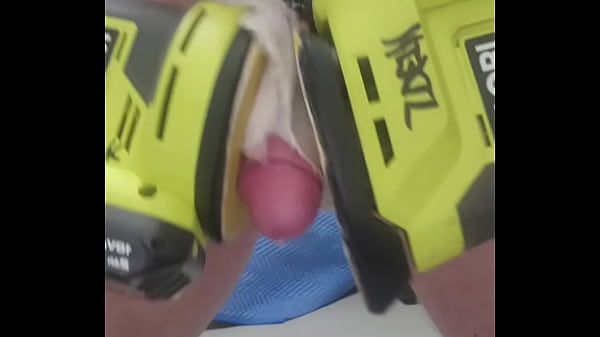 Download Video - Horny power tool masturbation and juicy creamy cum shot