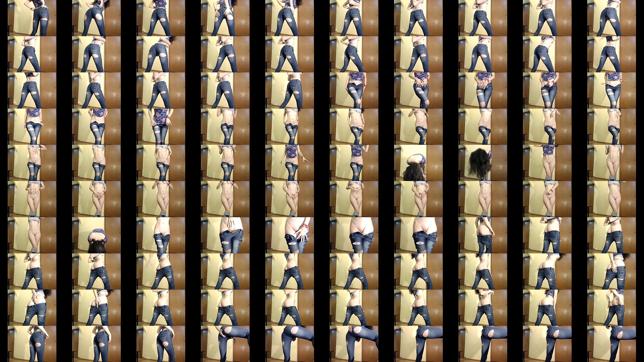 White girl strips jeans to desi song 预览图