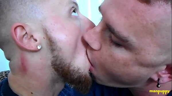Download Video - Two Hunks Slurps Each Others Tongue In An Intense Kiss