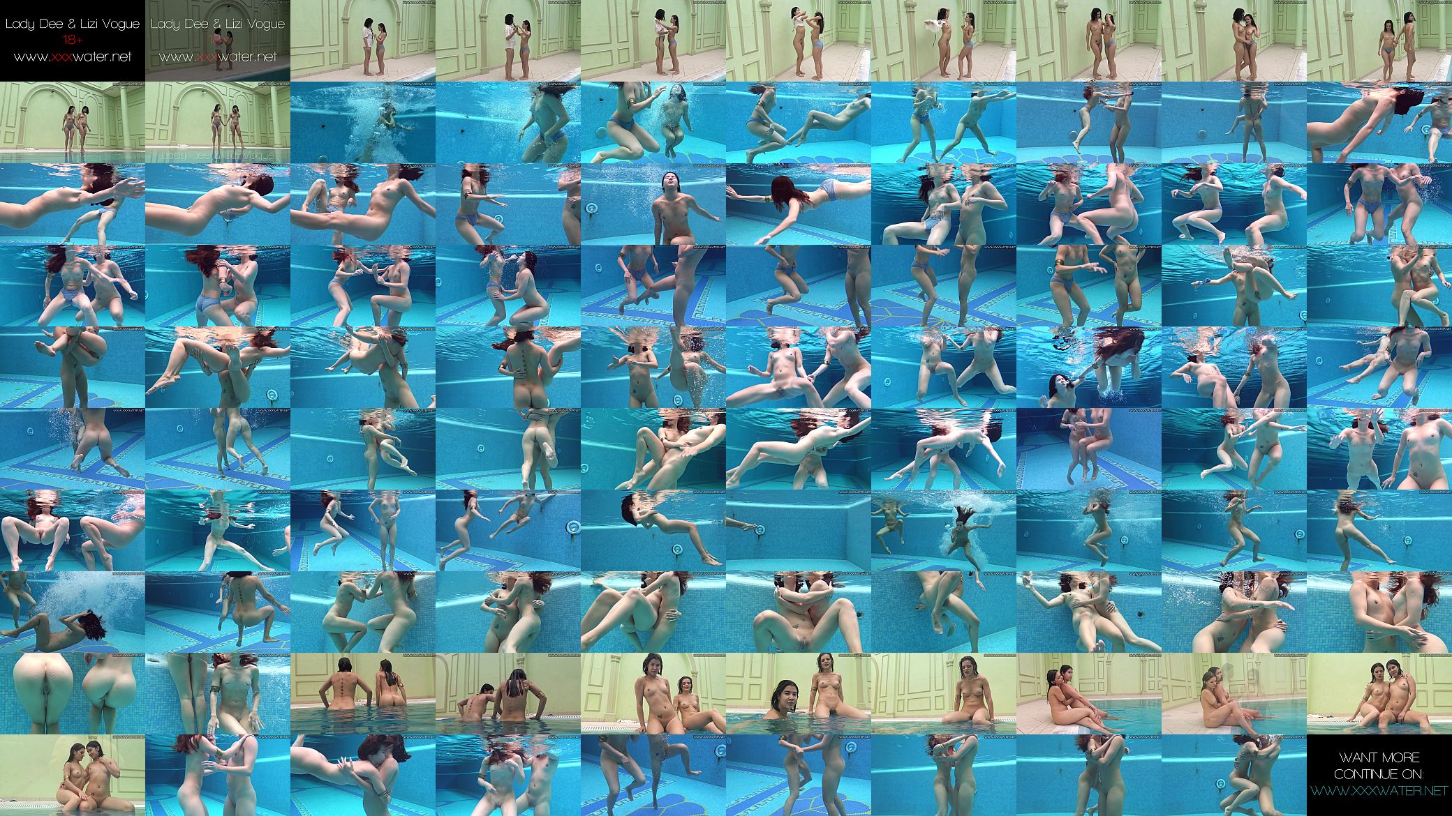 Lady and Lizzy haven underwater fun 预览图
