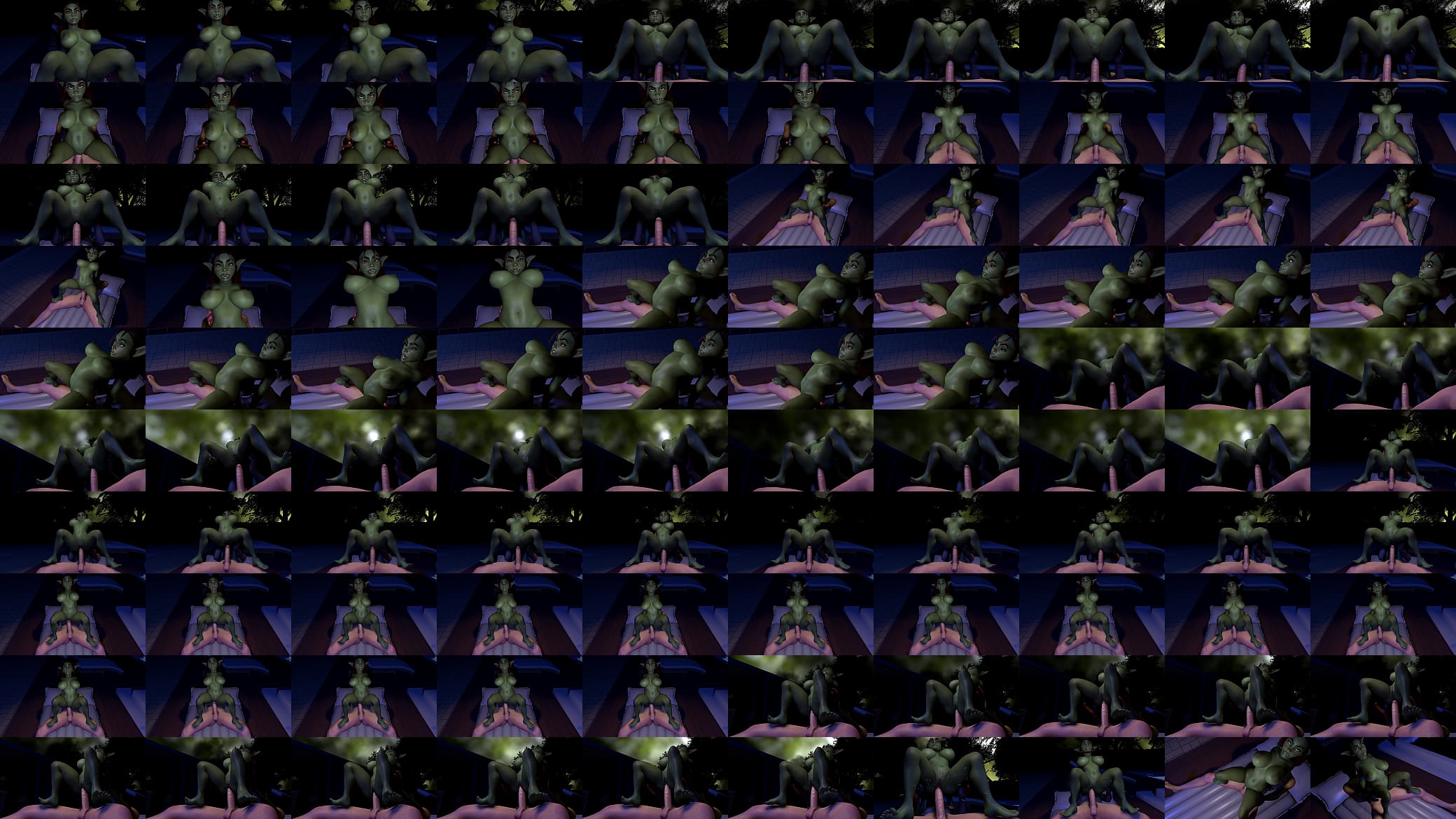 Goblin Girl on top reverse cowgirl | 3D Porn 预览图