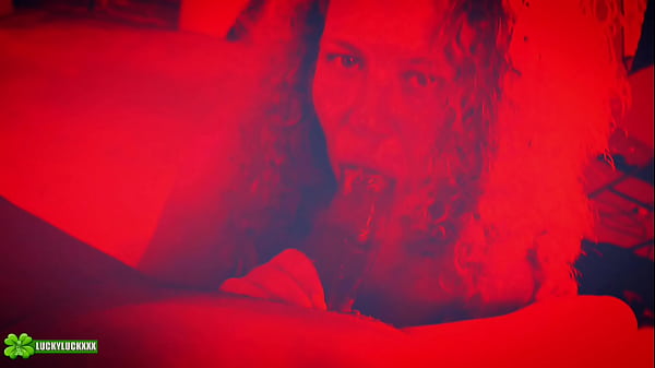 Lucky Gurl Kween Bunny B - Red Light Special POV Blowjob and Throat Fucking A BBC