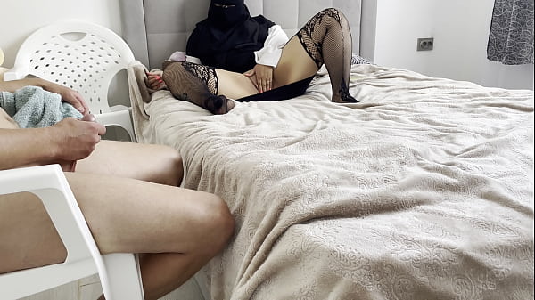 Sexy stepmom called her stepson to her place after a shower and let him fuck her in the pussy