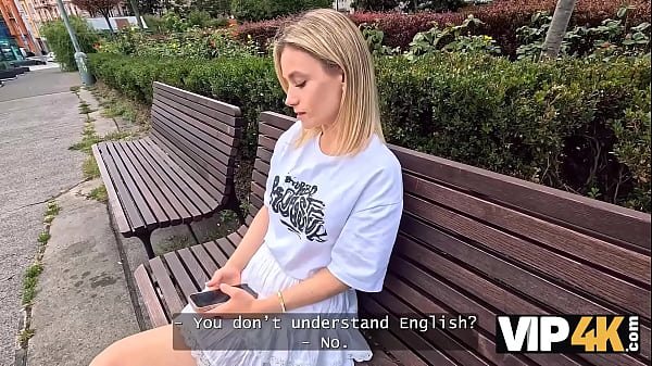 VIP4K. Cute blonde cheating on her boyfriend for money