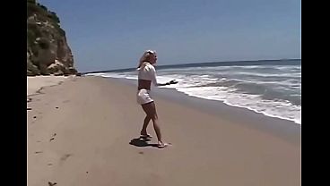 petite teen lesbian little summer fingered on the beach 
