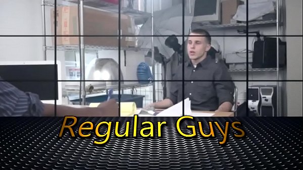 Black stud fucks bareback a gay teen during fake interview.