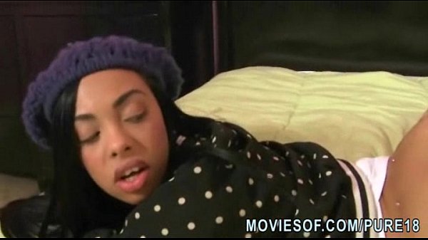 18yo ebony girl gets pussy stuffed with a big cock