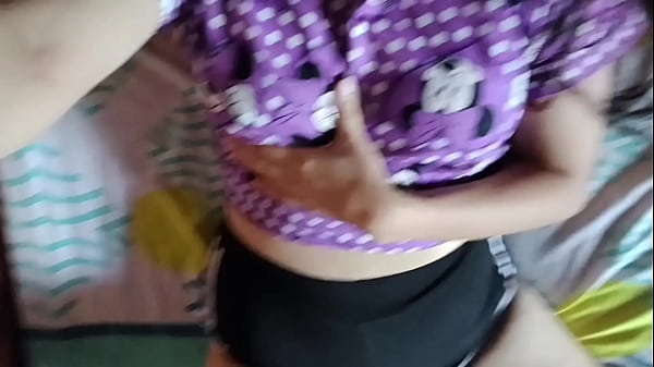  Cute Girl In Pajamas Touches Her Ass And Cums On Her Stepdad's Bed