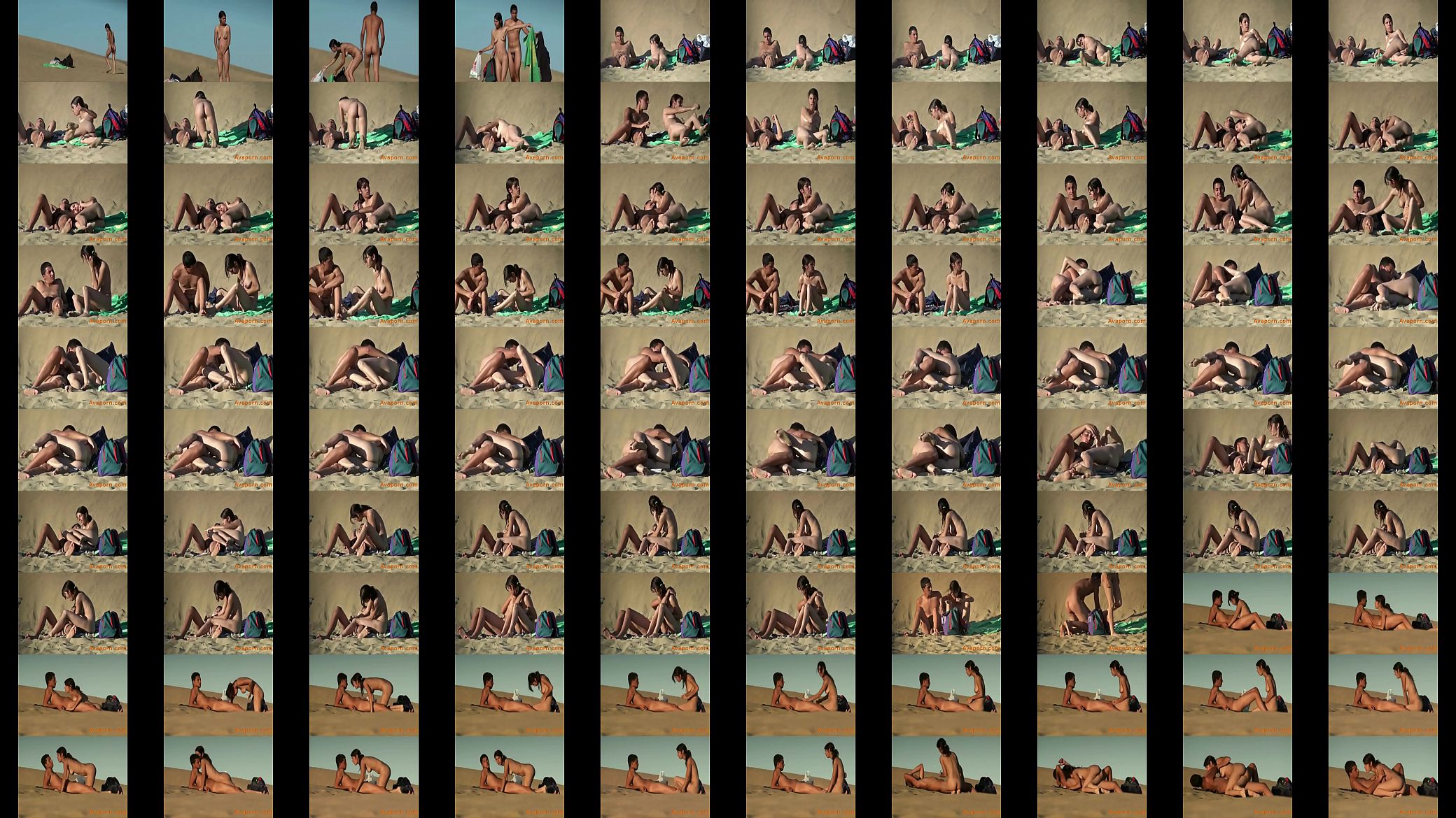 Voyeur Real Couple Nude On Secluded Beach Drilling public 预览图