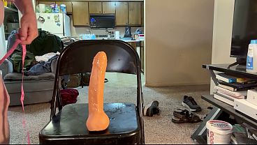 ALL 10 inches of a John Holmes Dildo