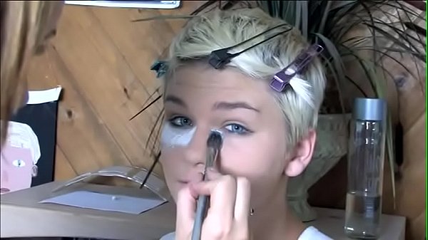 Blonde cutie Claudia Downs gets cum after steamy fuck from stud in room