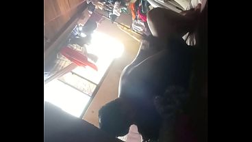 Wait, stepfather, don't put your dick in, it's big and my ass is small