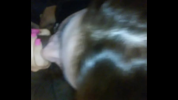 Latina gives head in bathroom