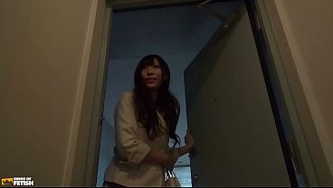 Japanese teen gets bush satisfied by her horny colleague while studying