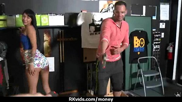 Tight teen fucks a man in front of the camera for cash 15