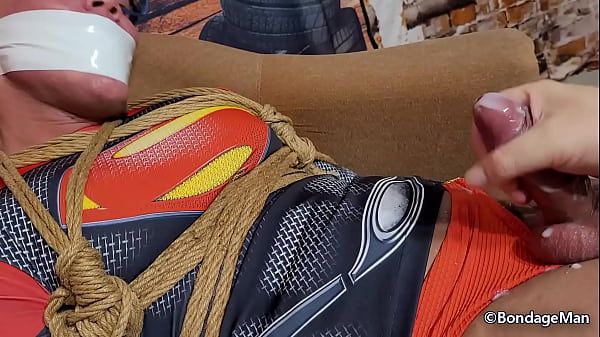 Gil Holiver superman cumming tied up and tapega...