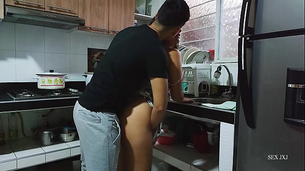 They can't stand the urge to fuck even in the kitchen