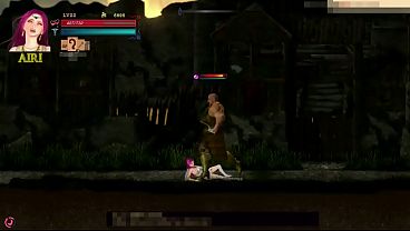 hentai game guilty hell 2 . Hot pink haired lady having sex with a tall man with big cock
