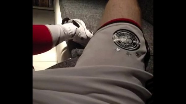 Footballer jerking in DFB (Germany) Soccer outf...