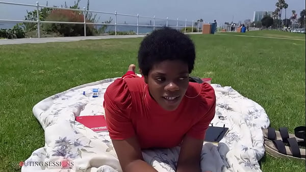 Ebony soles at the park