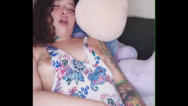 pedazodchicle masturbates her pussy and anus on her stuffed toys