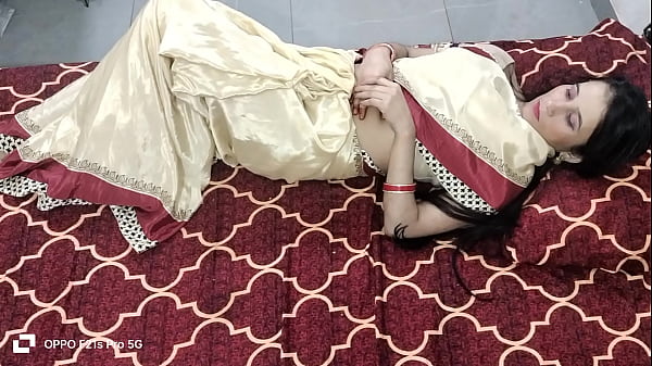 Desi Young Bhabhi Strips her Saree to Fuck Devar Big Cock and Swallows Cum