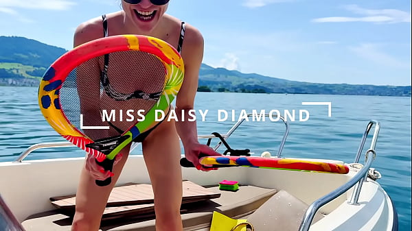 Boat Wash in sexi Thong Swimsuit: Summer is here