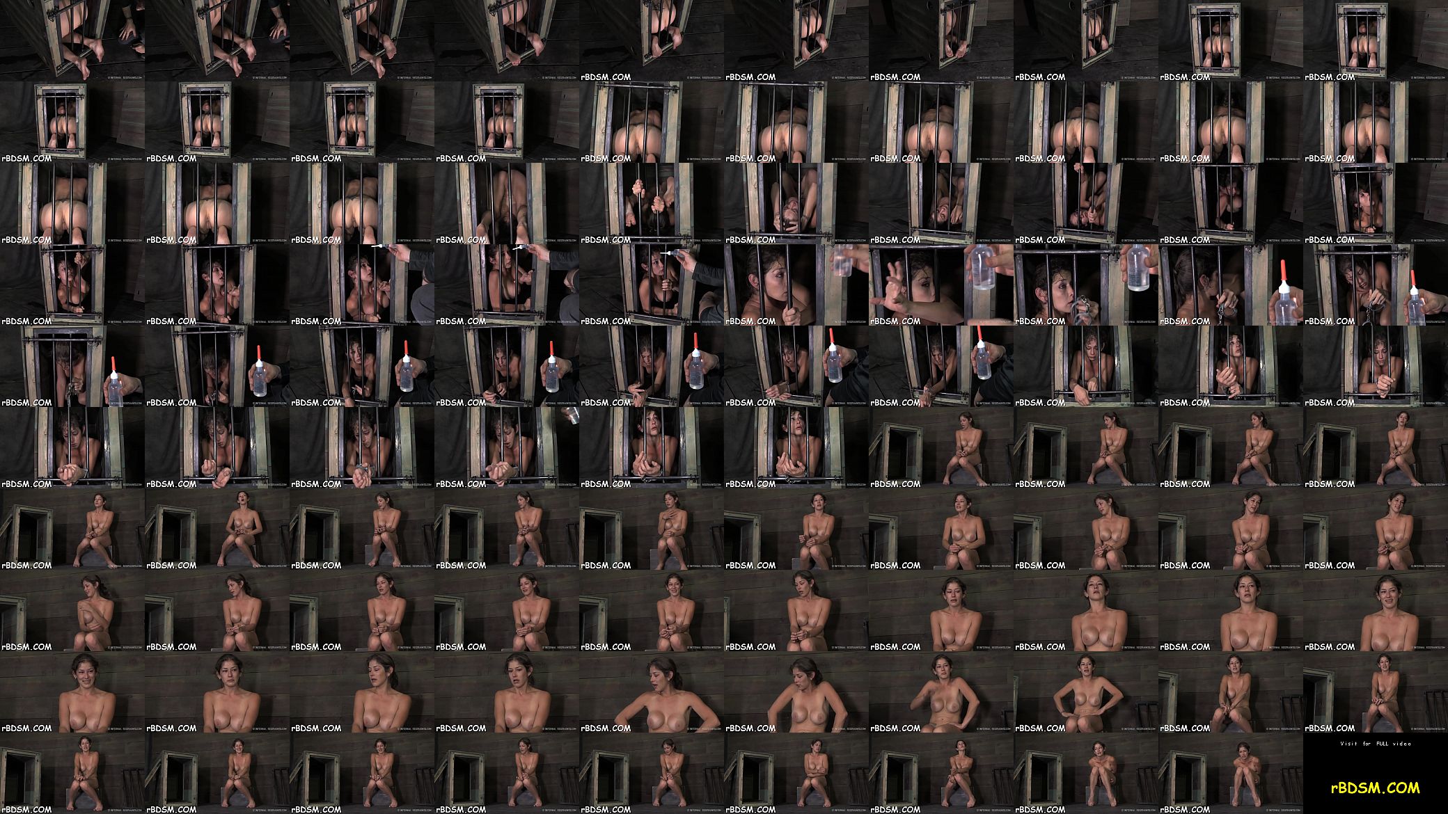 Gagged beauty is hoisted up before hard love tunnel prodding 预览图