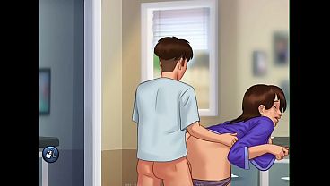Fucking my MILF Stepmom Debbie in the Kitchen [Summertime Saga Full Scene]