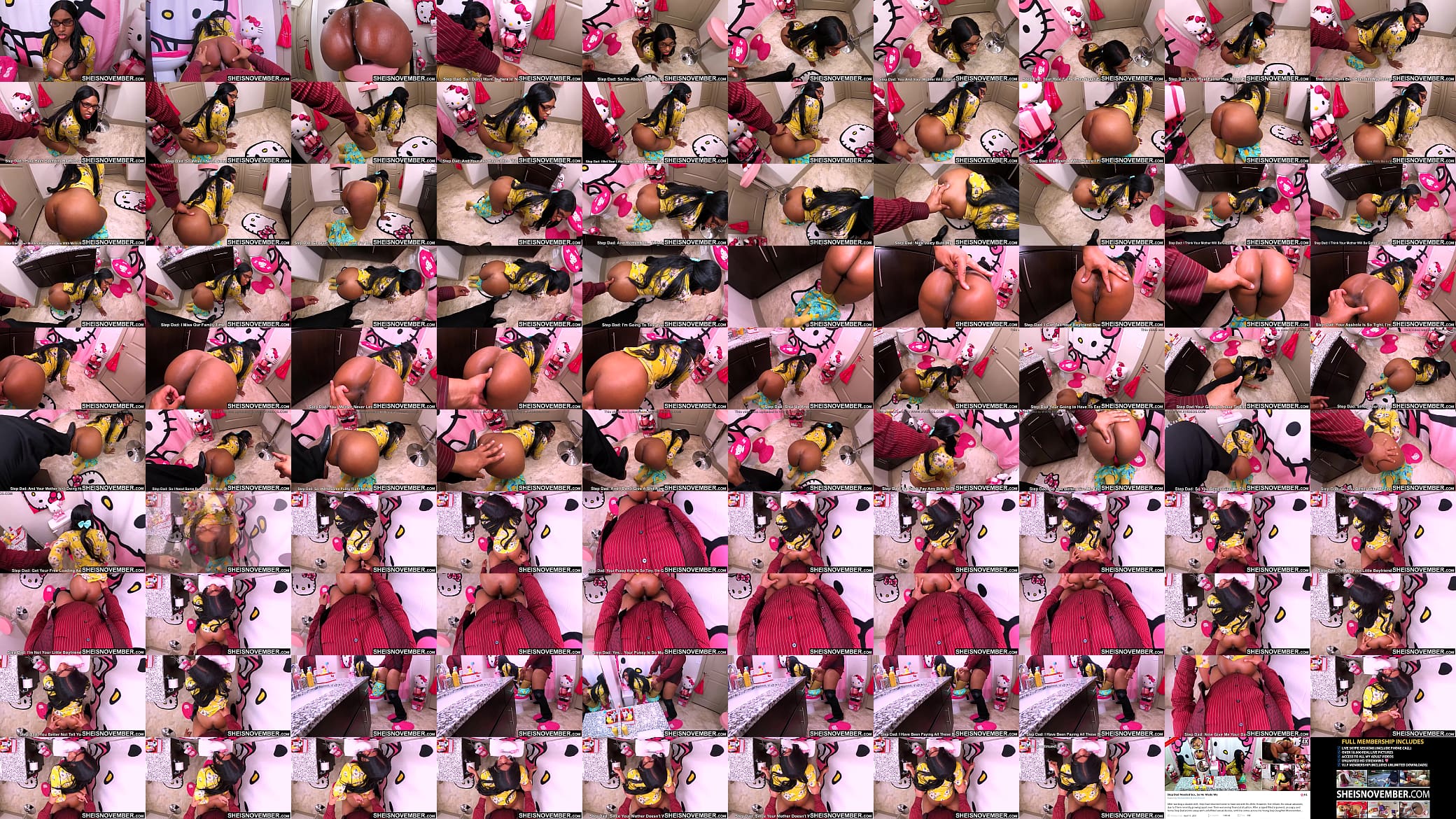 HD Kicking And Spanking My Whore Step Daughter Big Ass Before Hardcore Fucking Her Wet Pussy Doggystyle, Cute Young Black Babe Sheisnovember Having Taboo Sex With Her Step Dad Big Dick While Bending Over Poking Brown Booty Out By Msnovember 预览图