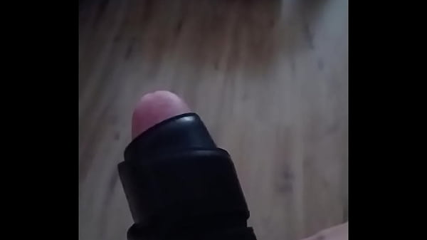 Tied up my cock with belt