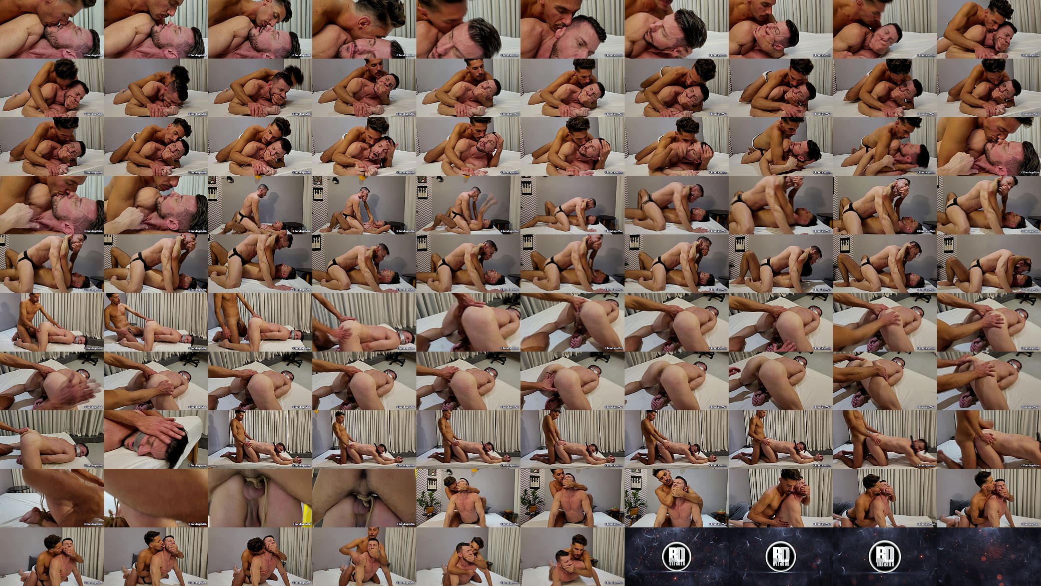 Diogo Nasser and Duque Vittorio fucking bondage tied up and gagged and cum over the Duque gagged mouth | PREVIEW 预览图