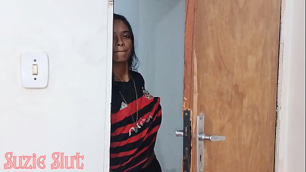 I caught my stepdaughter watching me behind the door, I asked her to give me a massage and she ended up fucking me nicely with a strap-on (FULL VIDEO ON RED)