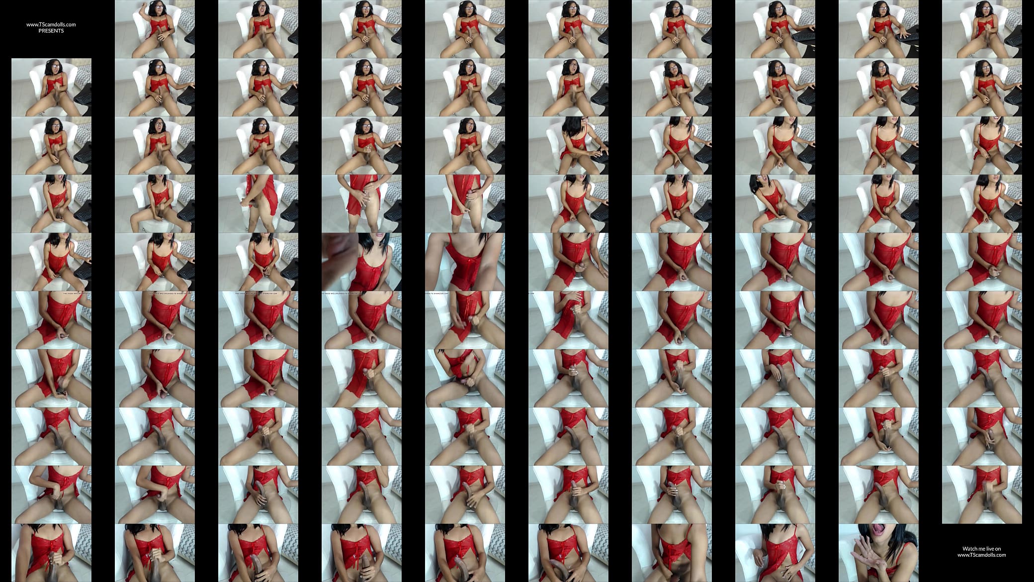 TS teen latina cums all over herself - TScamdolls.com 预览图