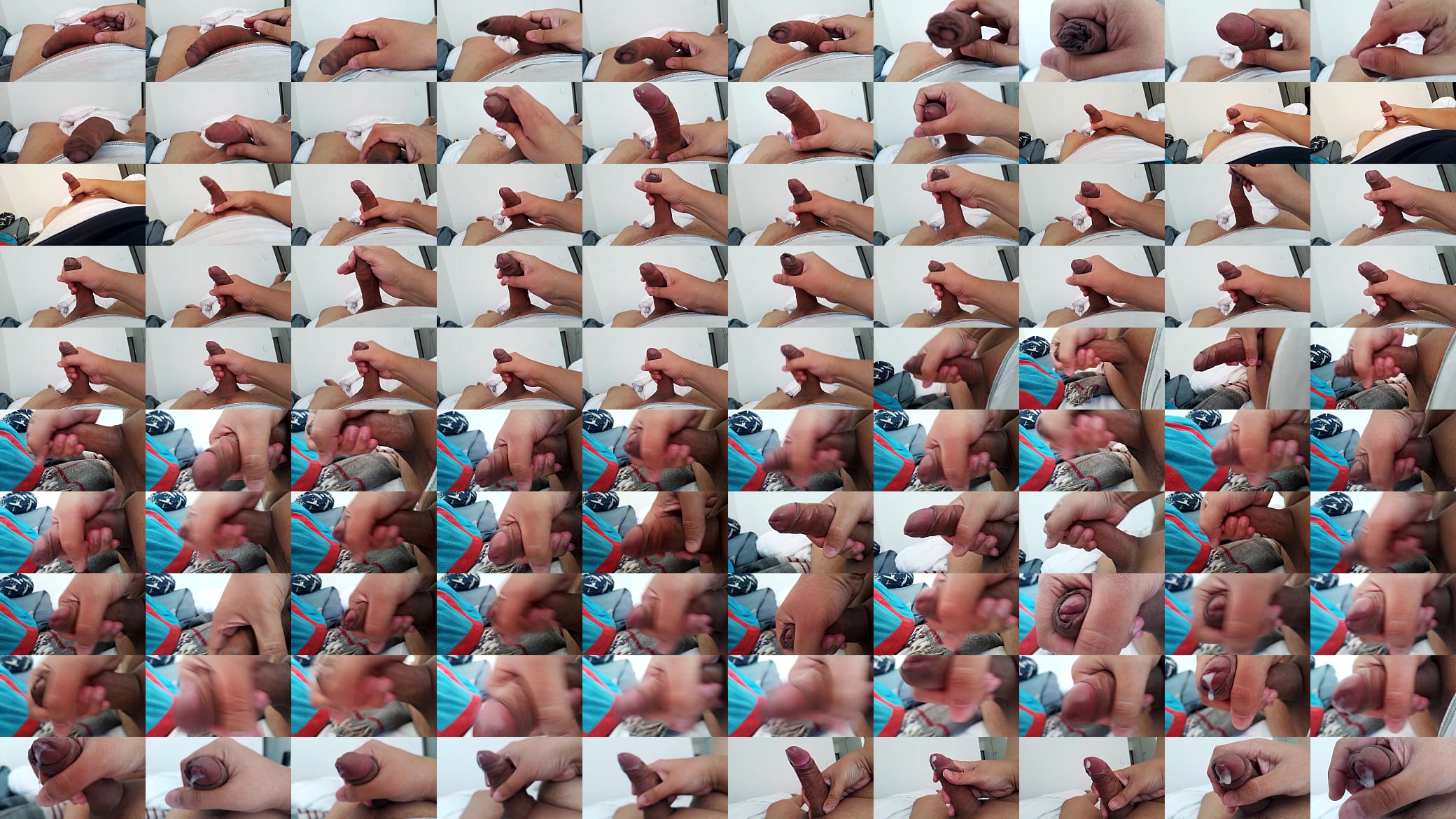 Growing penis, from soft to hard, jacking off my uncut cock, cumming. September 2, 2023. 预览图