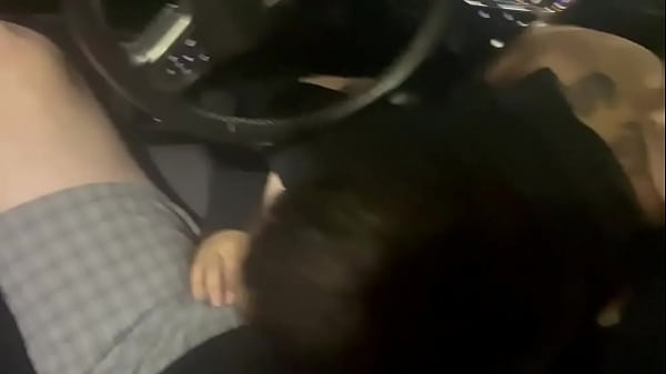 Stopped for Cigs wife starts showing her pussy sucks my dick at Gas station