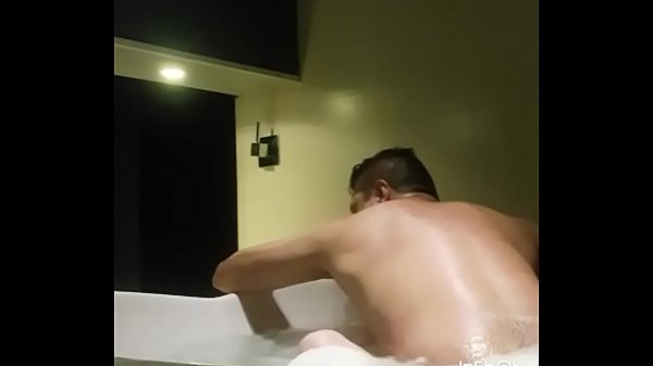 Moaning with my lover in the jacuzzi