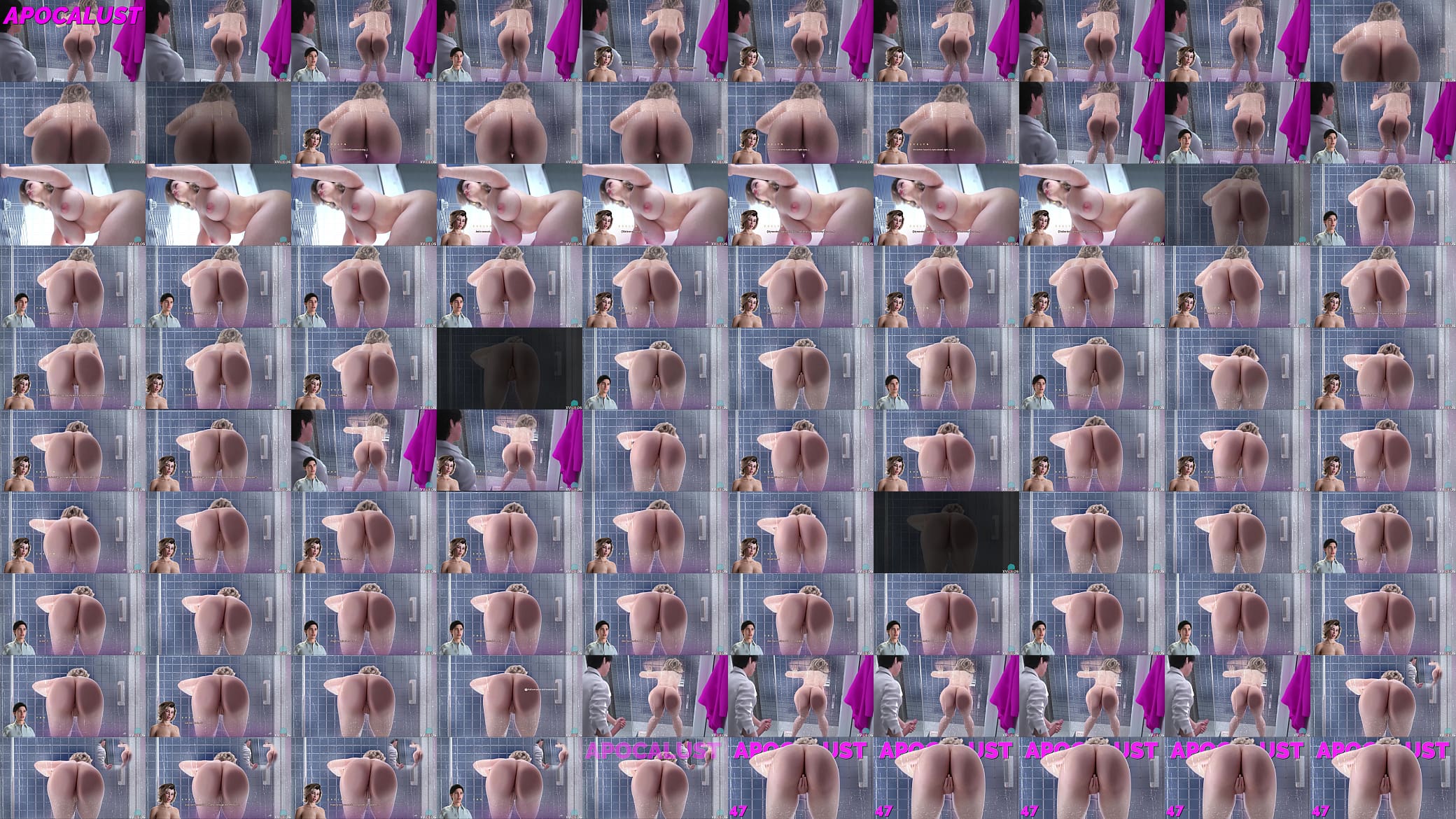 APOCALUST revisited #47 &bull; She fingers her wet pussy under the shower 预览图