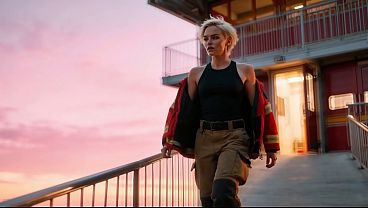 BEAUTIFUL BLONDE FIREFIGHTER GETS FUCKED AT THE STATION BY HER CAPTAIN- PORN IN SPANISH-AI PORN