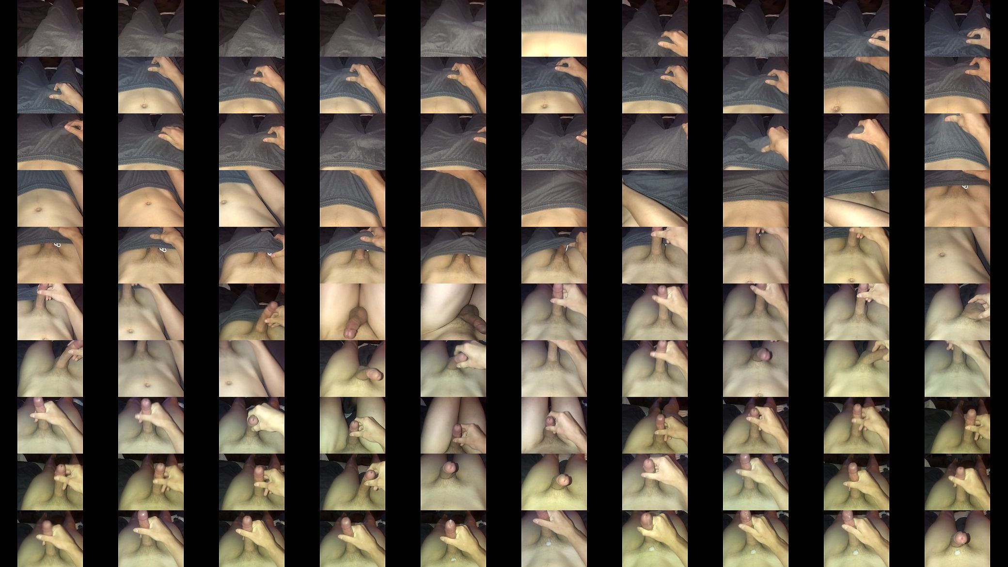 smooth 18 yr old boy jerks his cock 预览图