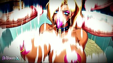 [4K] AI 3D Animated - Big Ass Big Tits Blonde Bimbo MILF Fucked & Facialized – Covered in Cum | AI Visuals X