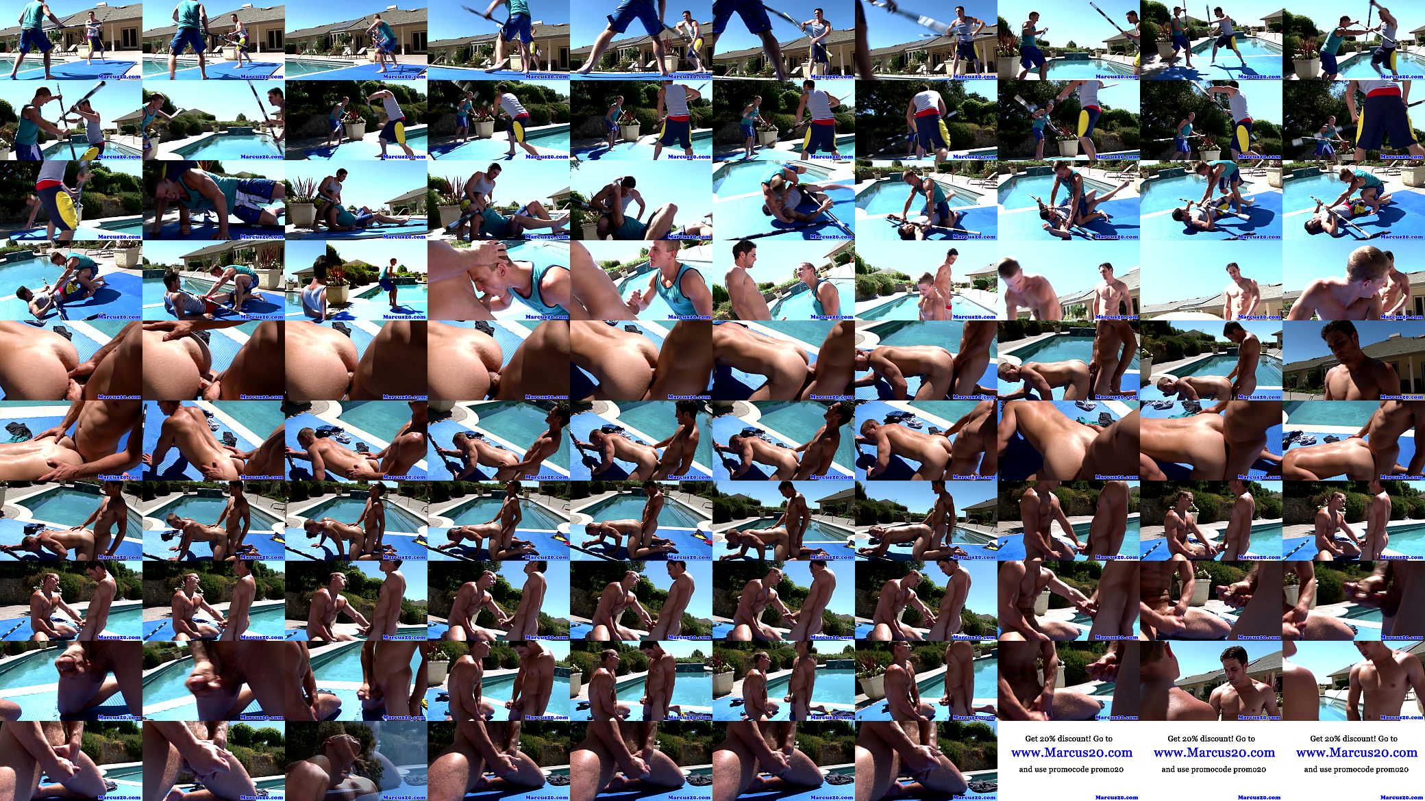 Athlectic jocks assfucking by the pool 预览图