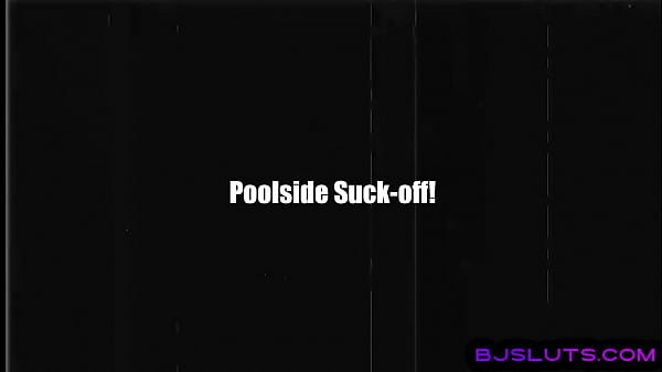 Blowjob slut eagerly sucking and jerking boyfriends cock