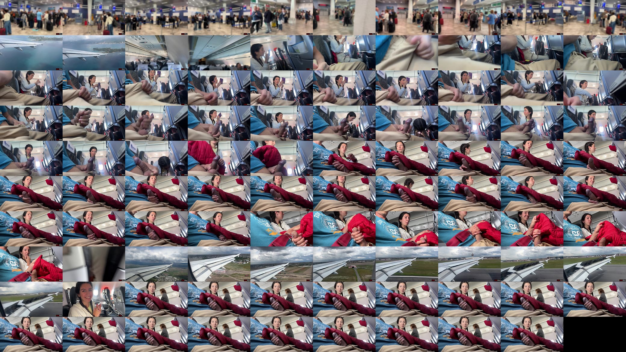 Public Cock Flashing in Airplane - Girl Brought Me To Cum In 2 Minutes 预览图