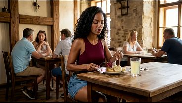 Black girl gets creampied by a stranger in Prague ( AI Generated )